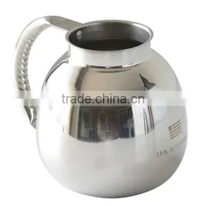 Newly Design Double-wall Stainless Steel Air Coffee Tea Hot Enamel Pots thumbnail-1