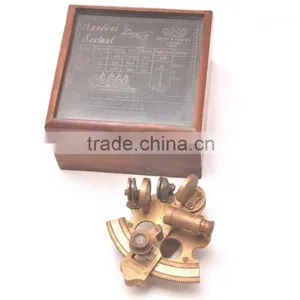 Brass Antique Nautical Vintage Sextant - Promotional Gift Sextant-handmade Sextant With Wooden Box 1031 thumbnail-2