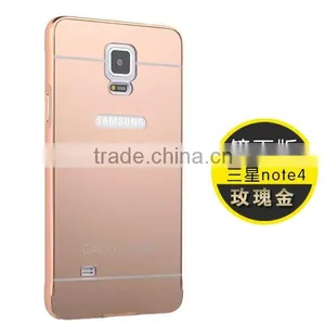 High Quality Aluminum Mirror Cell Phone Bumper Case Cover For Samsung Galaxy Note 4 thumbnail-3