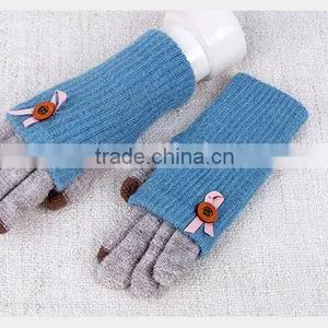 Cute Designed For Girls Twin Set Touch Screen Gloves For Christmas Gift thumbnail-2