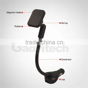 Universal Hot Sale Family Three USB Port Car Charger Holder Magnetic Car Holder Charger thumbnail-5