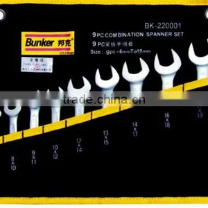Double Open End Wrenches Sets 9 Pcs thumbnail-1