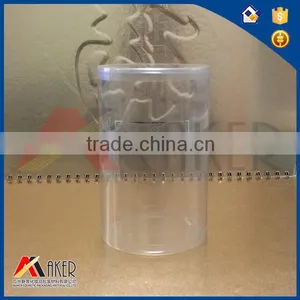 Transparent Cylinder Shape PVC Packing Tray for T-shirt thumbnail-3