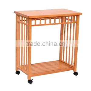 Pine Wood Kitchen Island With Drawer & Tray thumbnail-5