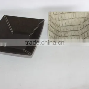Professional Faux Leather Storage Tray/Square Cardboard Storage Tray thumbnail-6