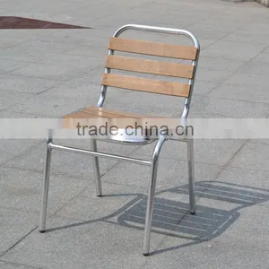 Restaurant Furniture Aliminum Modern Design Relaxing Armless Wooden Dining Chair Yc055 thumbnail-6