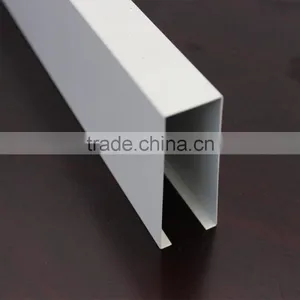 Widely Used U-shaped Aluminum Linear Suspended Sheet Meal Ceiling Commercial Ceiling Decoration thumbnail-1