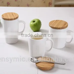 14/16/20OZ New Style Single Wall White Porcelain Mug With Engraving LOGO thumbnail-1