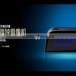 HD 720P H.264 Wide Angle Lens WIFI Alarm Clock ,Motion Detection SPY WIFI Alarm Clock Camera thumbnail-5