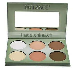 Natural Looking Long Lasting Smooth Oil Control 6 Color Pressed Powder Compact Wholesale thumbnail-1
