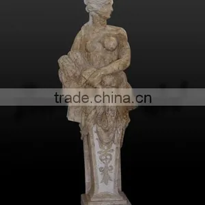 SKY-043 Famous Roman Gods Athena Coloured Marble Statues thumbnail-1