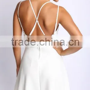 Latest India Wholesale Clothing Sleeve Deep V Neck Back Across Summer Midi Dress in Boho thumbnail-4