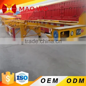 Hot Sale 3 Axle 50tons 40 ft Container Skeleton Used Trailer for UK thumbnail-4