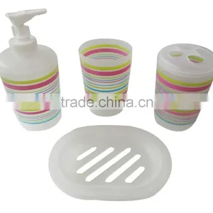 Colourful pp Material Plastic Complete Bathroom Sets thumbnail-6