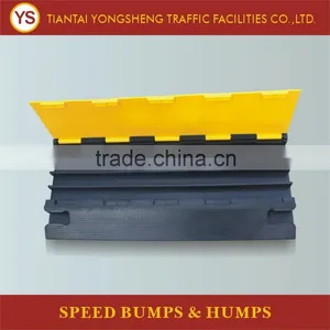 4 Channels Rubber Cable Road Ramp/Cable Protectors thumbnail-1