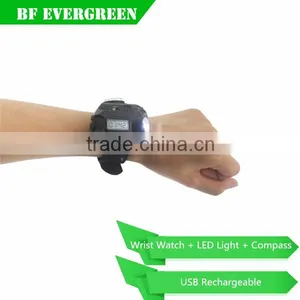 Night Run Glare Lighting LED Compass Flashlight Wrist Watch Lights thumbnail-1