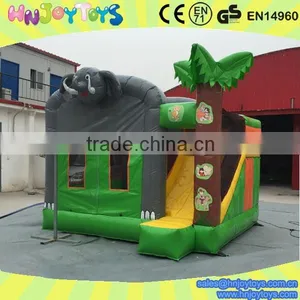 Animal Outdoor Playground Elephant Children Play Game Adult Bounce House Air Castle Jumping thumbnail-3