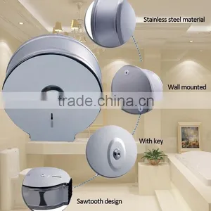 Big Roll Stainless Steel Wall Mounted Tissue Roll Holder thumbnail-2