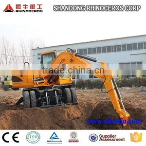 12ton Soil Digger Wheel Excavator Small Digging Machine thumbnail-6