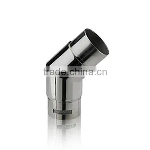 Stainless Steel Tube Connector Steel Barrier Marine Handrail Fittings SS/Stainless Steel Tube Connector thumbnail-2