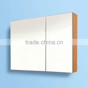 Wooden Bathroom Mirror Cabinet Mirrored Shaving Cabinet thumbnail-4