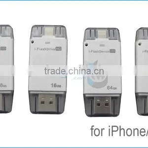Bulky Wholesale OTG USB2.0 Flash Drive 8GB 16G 32G 64G USB OTG Memory Sticks for IPad 2/3/4/5/6/Air,for IPhone 4/5/6/6S/Plus/7 thumbnail-2