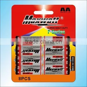 R6P SIZE AA UM-3 DRY CELL BATTERY 8PCS/CARD thumbnail-1