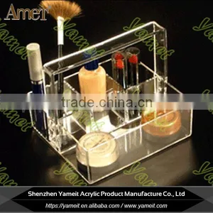 China Gold Supplier Custom Transparent Acrylic Cosmetic Display Stand thumbnail-1