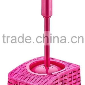 Toilet Brush - Rectangular Rattan Design thumbnail-3