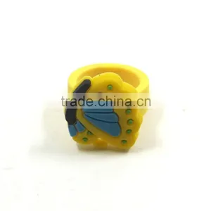 Kids Customized Animal Shaped Cute Rubber PVC Rings thumbnail-4