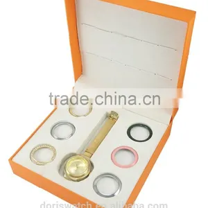 New Mdoels for Watch Packing Boxes Orange Case for Gift Set Watch With Many Colorful Changeable Bezals Paper Boxes thumbnail-3