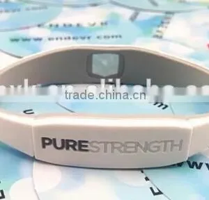 Rubber Wristband Pure Strength Silicone Bio Magnetic Bracelet thumbnail-6