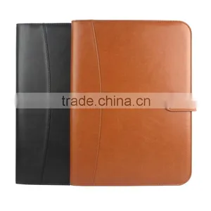 A4 Zipper Portfolio PU Leather File Folders Mutifuction Organizer thumbnail-2
