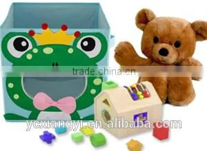 Blue Cartoon Animal Fabric Book Toys Sundries Kids Folding Storage Drawers thumbnail-1