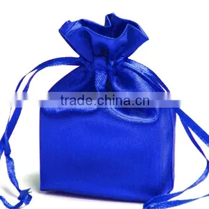 Red Satin Bags Hair With Pull String thumbnail-2