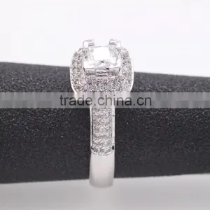 Trendy 925 Silver Zircon Pave Setting Ring for Women thumbnail-2