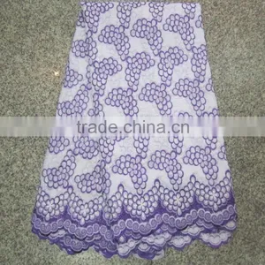 2014 Latest High Quality African Cotton Lace Fabric L8801-3 thumbnail-1