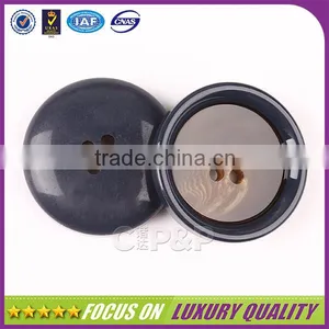 Custom Plastic Made Buffalo Horn Color Resin Button for Suit thumbnail-3