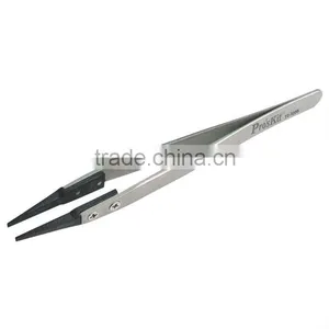 BRAND Proskit TZ-300B Static Dissipative Soft Tip Tweezer (Flat Tips) 125mm thumbnail-1