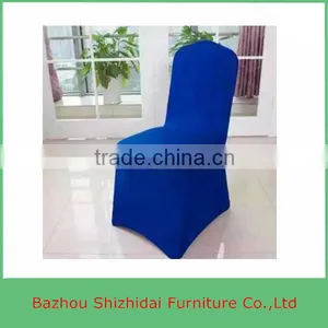 White Cheap Universal Spandex Lycra Stretch Elastic Chair Cover For Hotel Wedding Banquet Party thumbnail-2