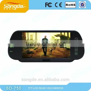 7"Car Rearview Mirror Monitor 7 Inch High Resolution Rearview Monitor for Reverse Rearview thumbnail-2