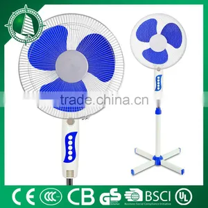 China Manufacturer Produced Pedestal Installation Electric Stand Fan With Light thumbnail-1