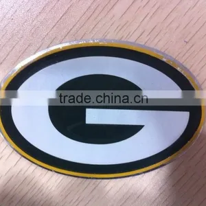 Printing Embossed Oval Aluminum Metal Sticker thumbnail-1