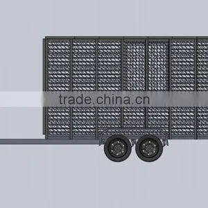 Powder Coated Galvanized Rubbish Trailer thumbnail-1