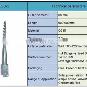 Carbon Steel Ground Screw Anchor For Fence thumbnail-5