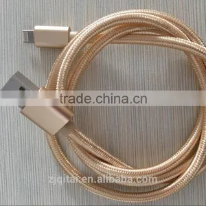 Good Quality Low Price Braided 2in1 Usb Charger Micro Cable thumbnail-1