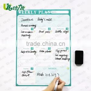 Dry Erase Calendar Flexible Magnet Board for Refrigerator 12 X 16.5 Inches Magnetic Organizer thumbnail-1