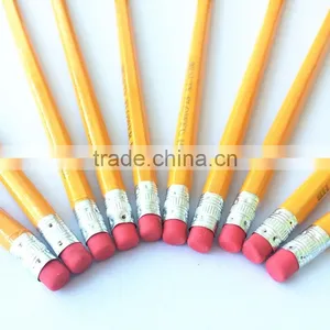 7" Black Lead Hexgonal HB Yellow Pencil thumbnail-1