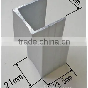 High Quality u Channel Aluminum Profile 6063 for Toilet Partition thumbnail-1