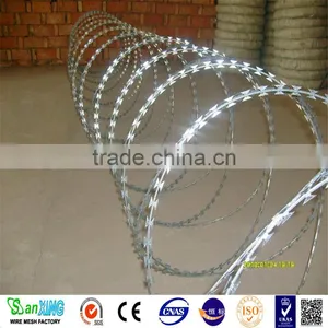 Galvanized Security Fence Razor Barbed Wire Zinc Panel thumbnail-3